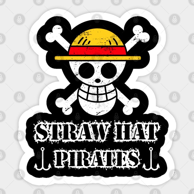 One piece anime - Straw Hat pirates Sticker by mounier